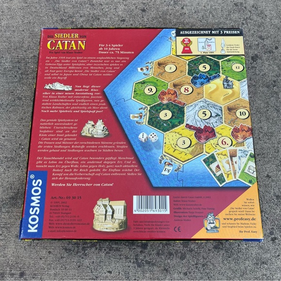 Vintage Settlers of Catan DIE SIEDLER VON CATAN 2002 German Version UNPUNCHED - Picture 4 of 7